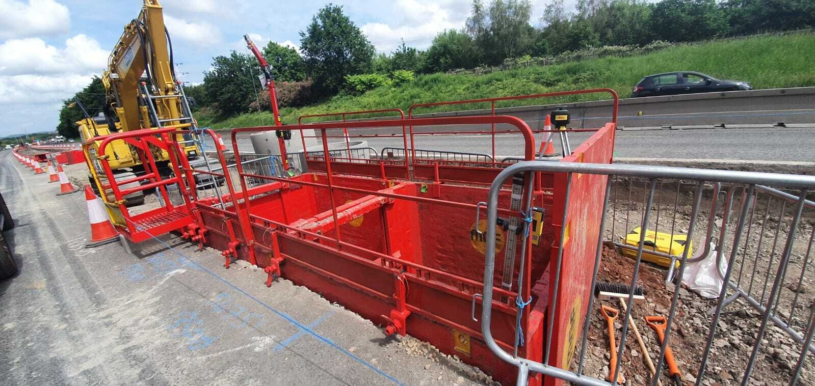 Installation of manhole boxes