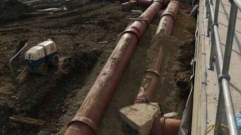 Pipes were connected without VJ adaptors